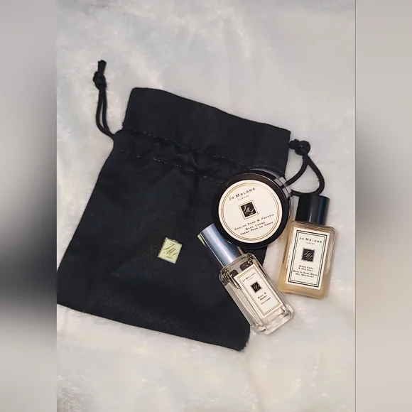 Jo Malone 3-piece Mini Edition Travel Set w/ Jo Malone Black-string Pouch - Picture 2 of 3
